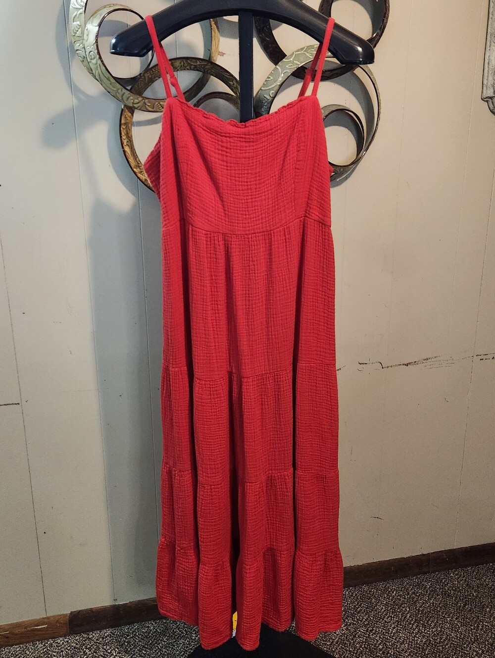 KNOX ROSE Red Cotton Sundress